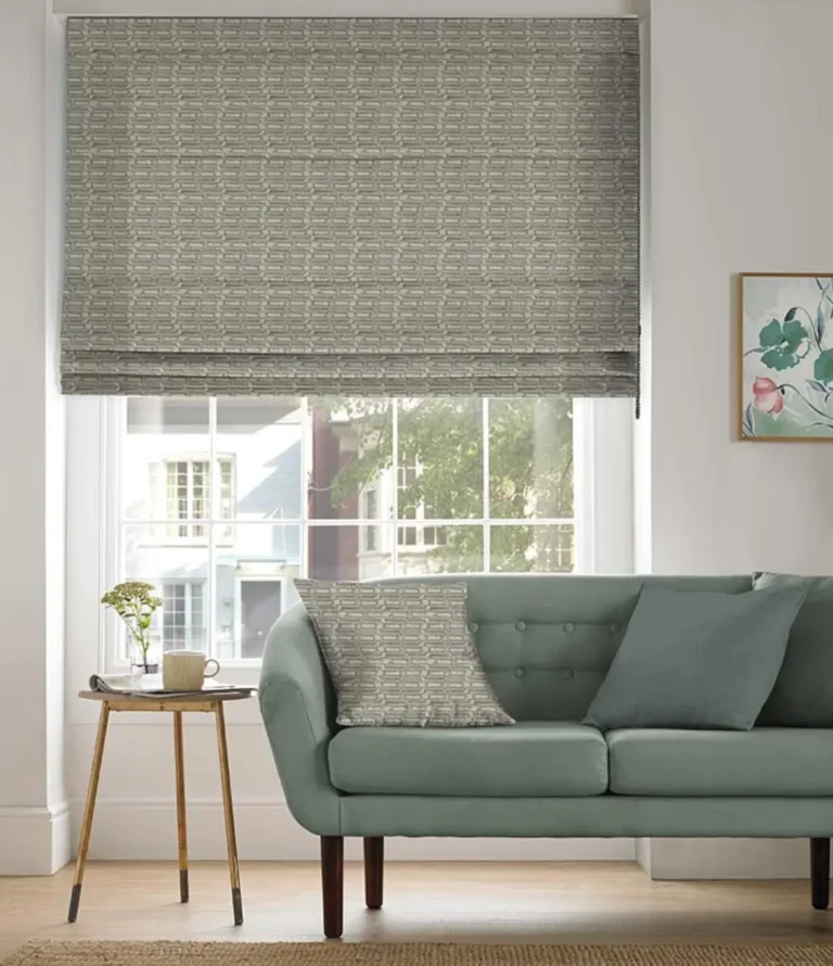 Roman blinds offering a balance of privacy and style